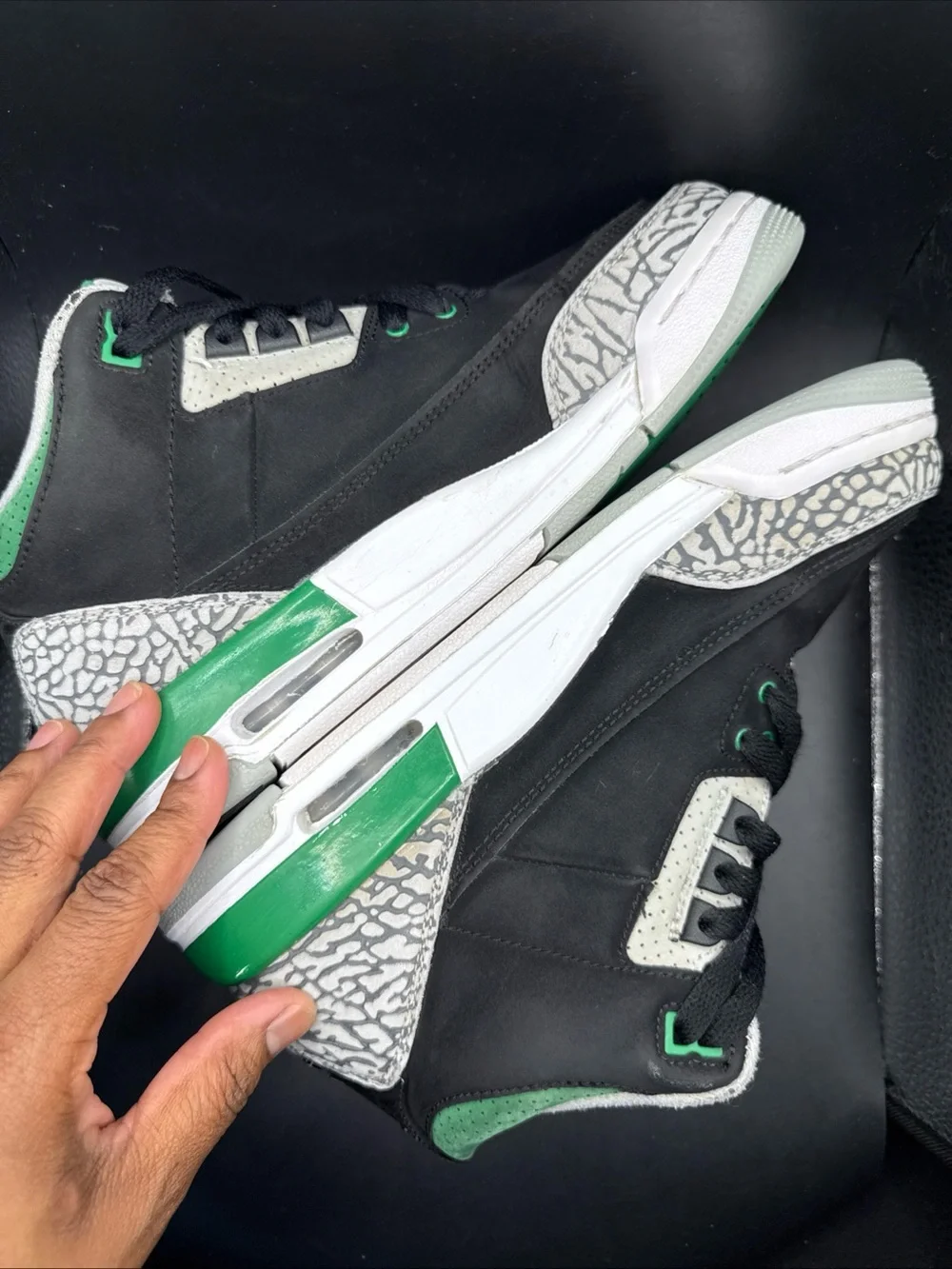 Size 7 (GS) - Jordan 3 Retro Mid Pine Green, 398614-030, Clean, No Box, Good